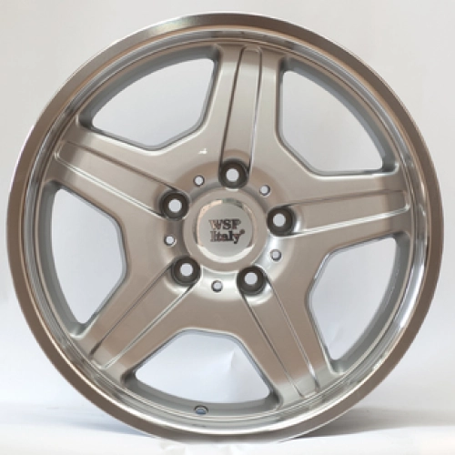 WSP Italy Mercedes (W760) Matera W9.5 R18 PCD5x130 ET50 DIA84.1 silver polished lip